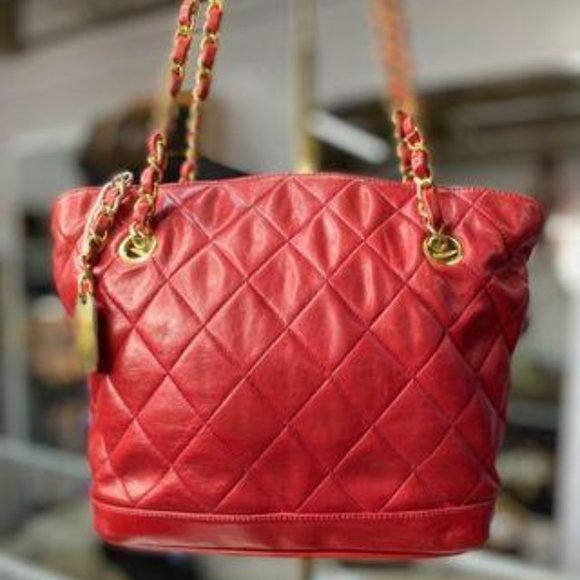 Chanel Vintage Lambskin Satchel Gold Hardware - Picture 1 of 8